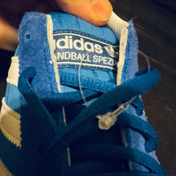 Rare Sample Tag Adidas Handball Spezial Blue Red White Men 9 US 8.5 UK 42 2/3 EU - Picture 10 of 10
